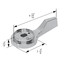 Mixet Single Lever Temperature Control Handle with Limit Stop for Tub/Shower (Chrome)