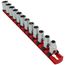 3/8" Drive 6-Point Socket Set with Rail, 12-Piece (8-19mm)