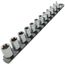 3/8" Drive External Star Socket Set with Rail, 12-Piece (E4-E20)