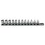3/8" Drive External Star Socket Set with Rail, 12-Piece (E4-E20)