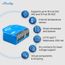 1 Gen4 1-Channel Smart Relay Switch, Dry Contacts, 16A, Compatible with Google Home & Alexa (Blue)