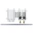OxBox Washing Machine Outlet Box w/ Mini-Rester Water Hammer Arresters Rough-In Pack - 1/2" Female Sweat, 696-G2313MR