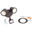 Dual Head LED Security Light w/ Motion Sensor, 24W, 4000K (Bronze)