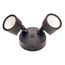 Dual Head LED Security Light, 24W 4000K (Bronze)