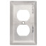 1-Gang Stainless Steel Duplex Receptacle Cover
