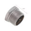 T304 1" Stainless Steel Hex Head Plug