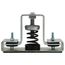 1" Deflection Restrained Spring Mount Vibration Isolator (200 lbs Capacity)