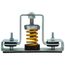 1" Deflection Restrained Spring Mount Vibration Isolator (310 lbs Capacity)