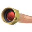 3/4" Female NPT x 3/4" Female NPT Flexible Water Connector, Copper (12" Long)