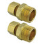 3/4" NPT  x 1/2" Tube Compression Fitting Connectors (Set of 2), SP10354