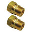 3/4" NPT  x 3/4" Tube Compression Fitting Connectors (Set of 2), SP10374