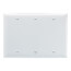3-Gang Blank Wall Plate, Box Mount - White