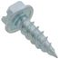 #7 x 1/2" Slotted Hex Washer Head Metal Piercing Screws (100 pieces)