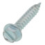 #8 x 1" Slotted Hex Washer Head Metal Piercing Screw (Pack of 100)