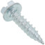 #8 x 3/4" Slotted Hex Washer Head Metal Piercing Screw (Pack of 100)