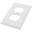 1-Gang Duplex Receptacle Wall Plate - White