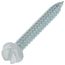 #8 x 1-1/2" White Slotted Hex Washer Head Register Screw (Pack of 100)