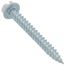 #8 x 1-1/2" White Slotted Hex Washer Head Register Screw Tuff Pack (Pack of 300)