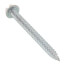 #8 x 2" White Slotted Hex Washer Head Register Screw Tuff Pack (Pack of 200)