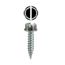 #7 x 1/2" Slotted Hex Washer High Head Metal Piercing Screw Tuff Pack (Pack of 500)