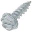 #10 X 3/4" Slotted Hex Washer Head Metal Piercing Screws (500 Piece Tuff Pack)