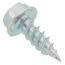#8 x 1/2" Slotted Hex Washer Head Metal Piercing Screw Tuff Pack (Pack of 500)