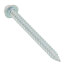 #8 x 2" Slotted Hex Washer Head Metal Piercing Screw Tuff Pack (Pack of 200)