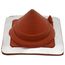Closed" to 2" Square Middy Standard Master Flash for Metal Roofs, Model Mini (Red High Temperature Silicone)