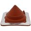 Closed" to 2" Square Middy Standard Master Flash for Metal Roofs, Model Mini (Red High Temperature Silicone)