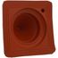 Closed" to 2" Square Middy Standard Master Flash for Metal Roofs, Model Mini (Red High Temperature Silicone)