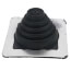 Closed to 2-3/4" Square Standard Master Flash for Metal Roofs, Model #1 (Black EPDM)
