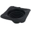 5/8" to 4" Square Standard Master Flash for Metal Roofs, Model #2 (Black EPDM)
