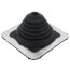 5/8" to 4" Square Standard Master Flash for Metal Roofs, Model #2 (Black EPDM)