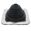 5/8" to 4" Square Standard Master Flash for Metal Roofs, Model #2 (Black EPDM)