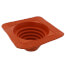 5/8" to 4" Square Standard Master Flash for Metal Roofs, Model #2 (Red High Temperature Silicone)
