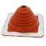 5/8" to 4" Square Standard Master Flash for Metal Roofs, Model #2 (Red High Temperature Silicone)