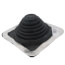 Closed to 5-3/4" Square Standard Master Flash for Metal Roofs, Model #3 (Black EPDM)