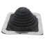 Closed to 5-3/4" Square Standard Master Flash for Metal Roofs, Model #3 (Black EPDM)