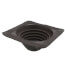Closed to 5-3/4" Square Standard Master Flash for Metal Roofs, Model #3 (Brown EPDM)