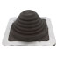 Closed to 5-3/4" Square Standard Master Flash for Metal Roofs, Model #3 (Brown EPDM)
