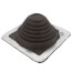 Closed to 5-3/4" Square Standard Master Flash for Metal Roofs, Model #3 (Brown EPDM)