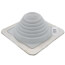 Closed to 5-3/4" Square Standard Master Flash for Metal Roofs, Model #3 (Gray EPDM)