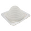 Closed to 5-3/4" Square Standard Master Flash for Metal Roofs, Model #3 (White EPDM)