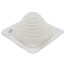 Closed to 5-3/4" Square Standard Master Flash for Metal Roofs, Model #3 (White EPDM)