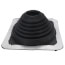 2-3/4" to 7" Square Standard Master Flash for Metal Roofs, Model #4 (Black EPDM)