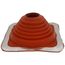 2-3/4" to 7" Square Standard Master Flash for Metal Roofs, Model #4 (Red High Temperature Silicone)