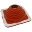 2-3/4" to 7" Square Standard Master Flash for Metal Roofs, Model #4 (Red High Temperature Silicone)