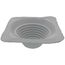 4" to 8-1/4" Square Standard Master Flash for Metal Roofs, Model #5 (Gray EPDM)