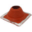 4" to 8-1/4" Square Standard Master Flash for Metal Roofs, Model #5 (Red High Temperature Silicone)