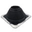 4-3/4" to 10" Square Standard Master Flash for Metal Roofs, Model #6 (Black EPDM)